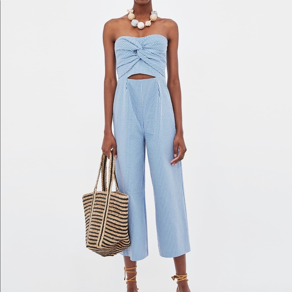 Zara strapless jumpsuit